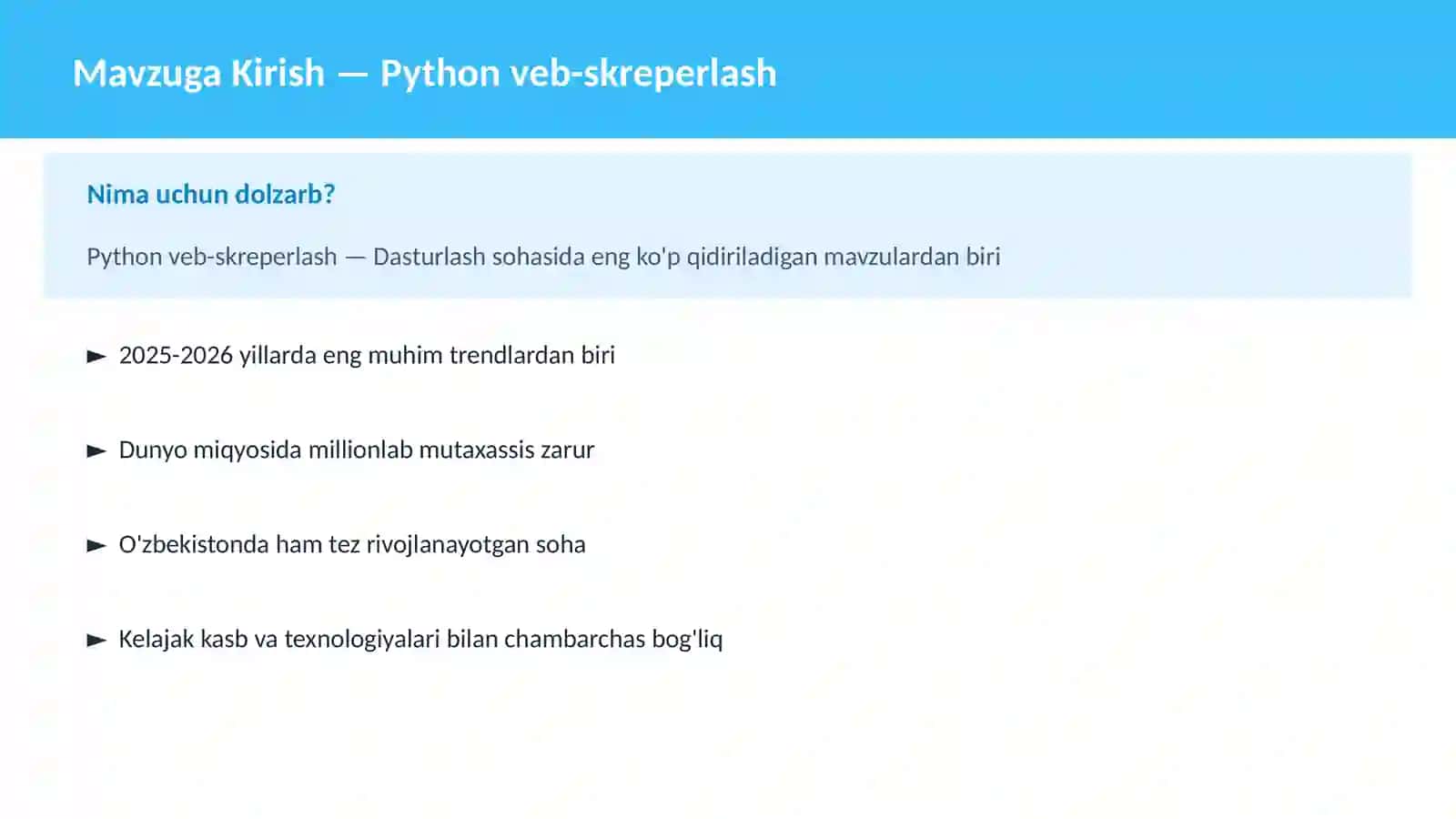 Python veb-skreperlash 2