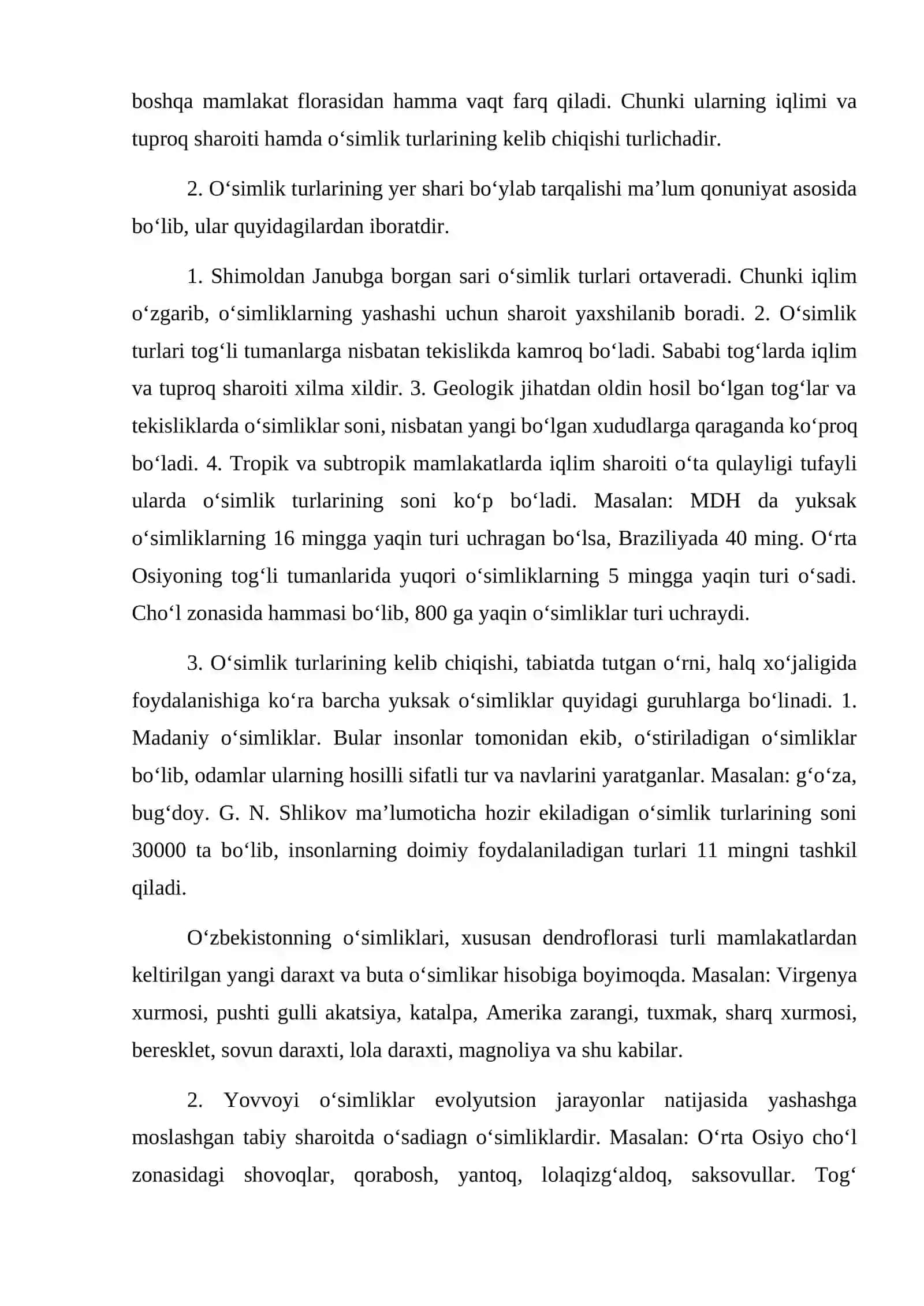 O‘simliklar geografiyasi va geobotanika 2