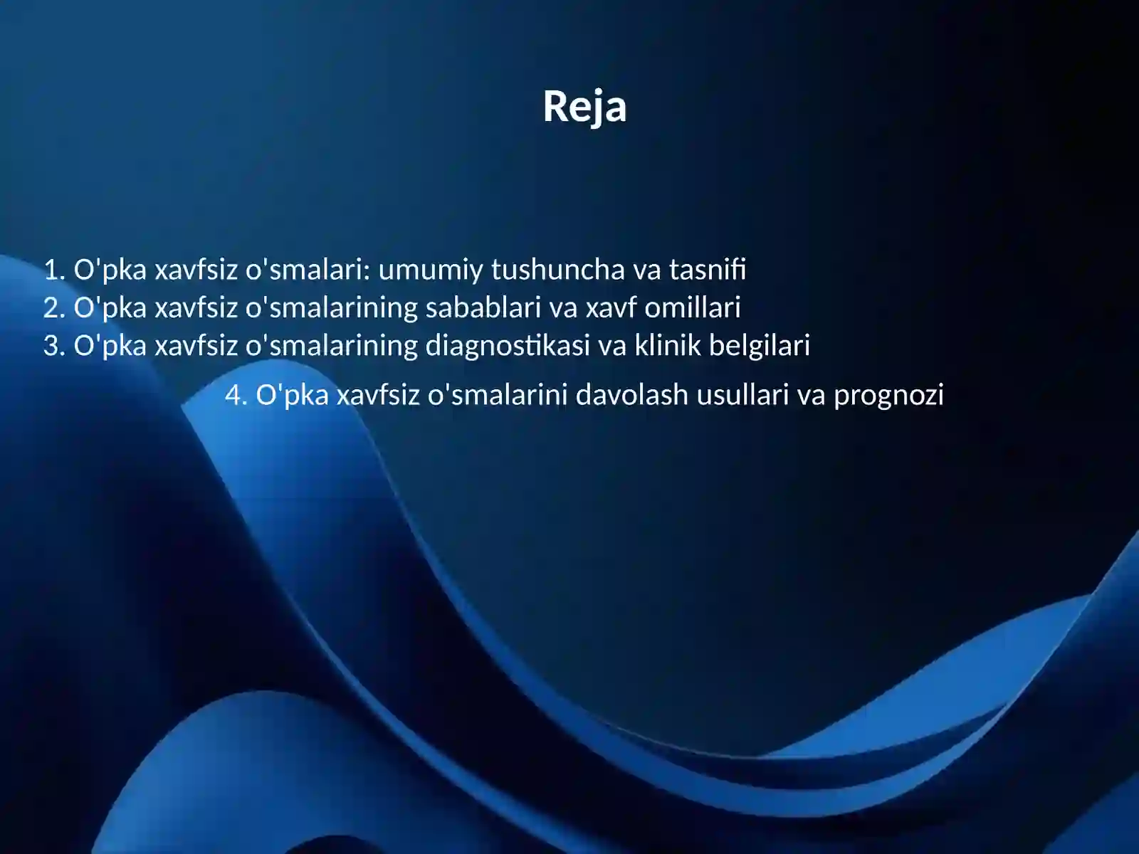 O'pka xavfsiz o'smalari 2