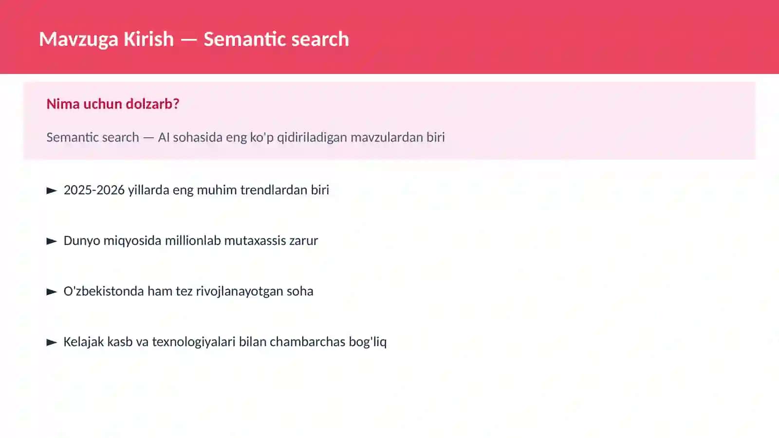 Semantic search 2