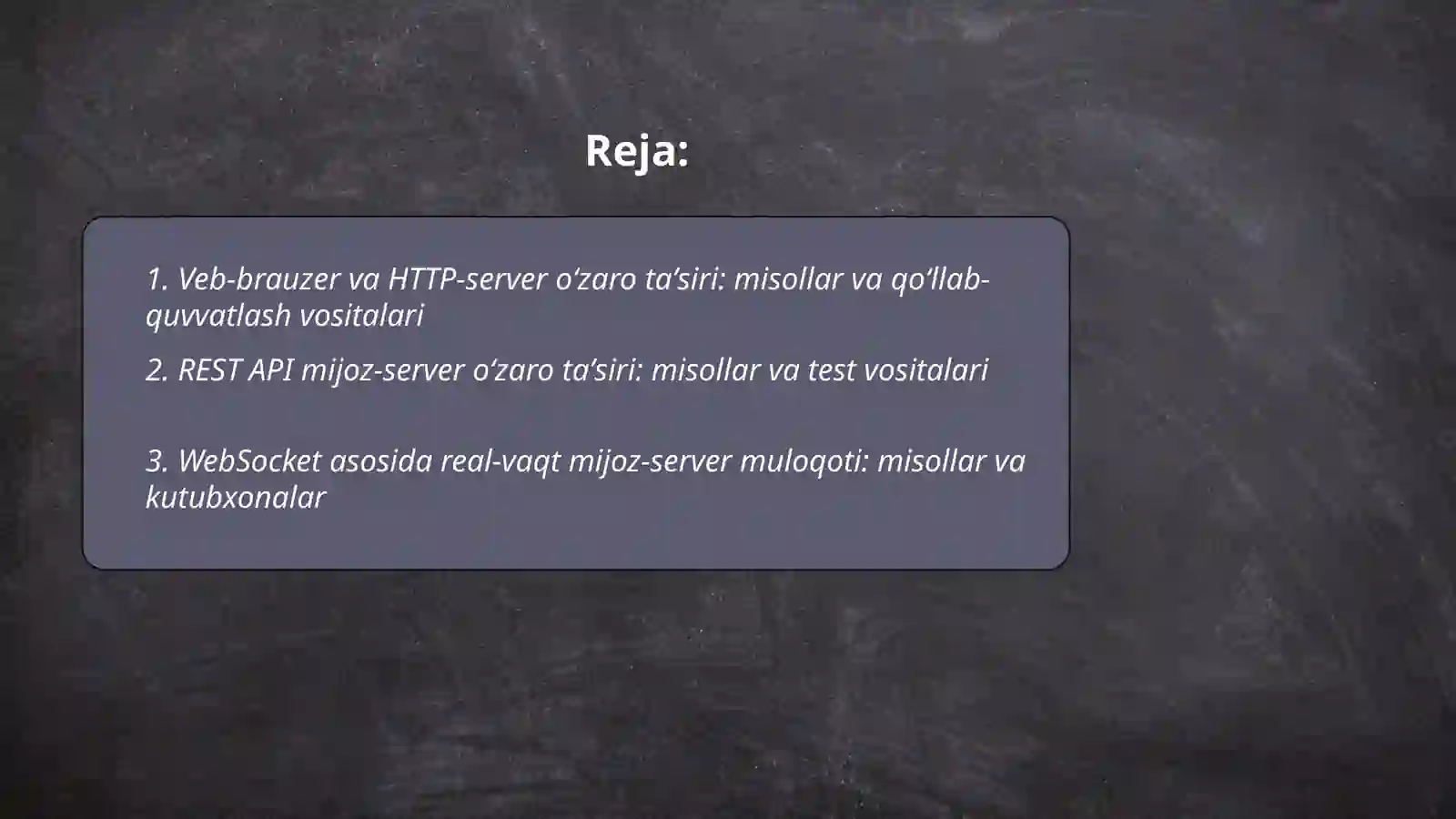 Mijoz -server 2