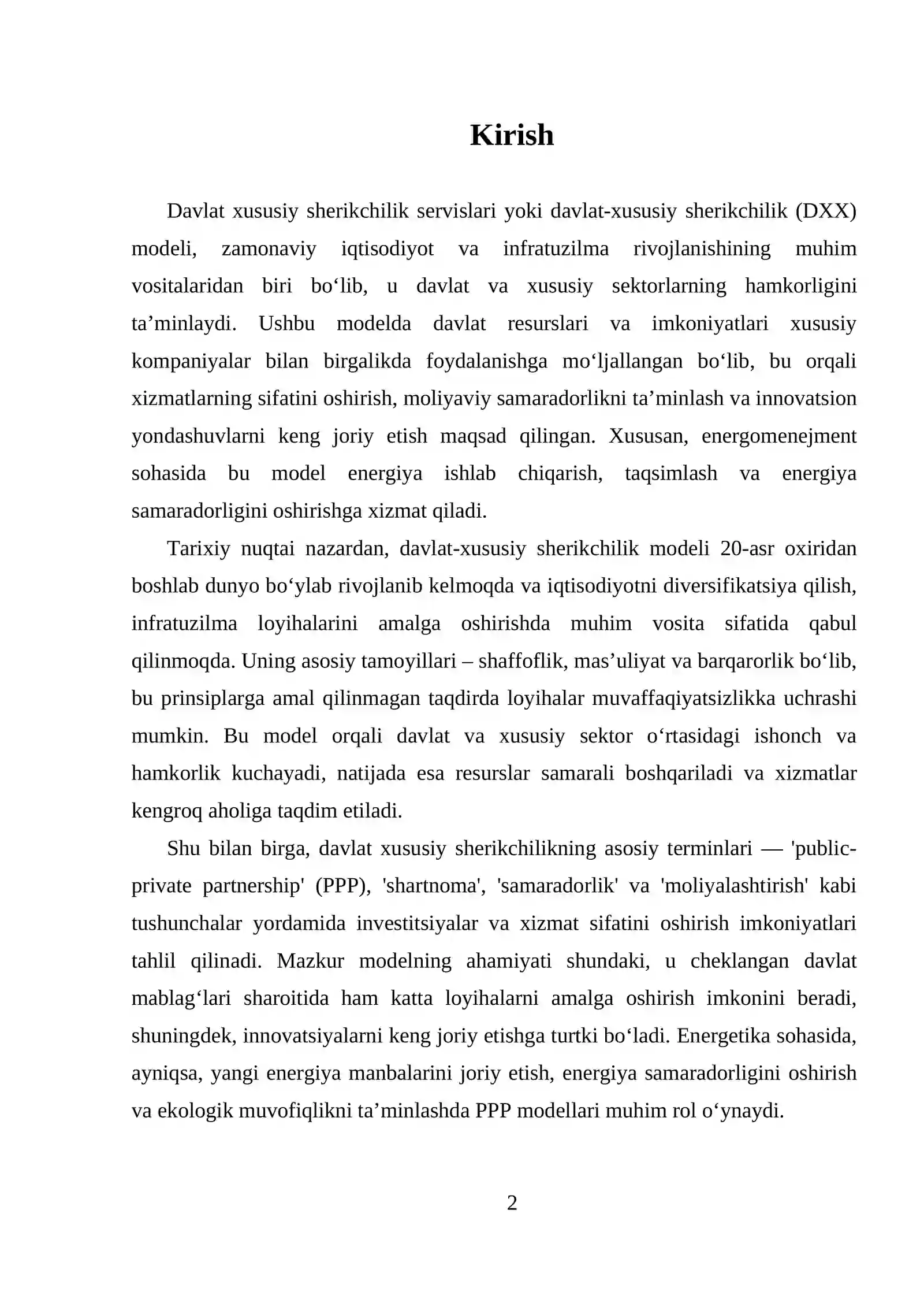 Davlat Xususiy Sherikchilik Servislari 2
