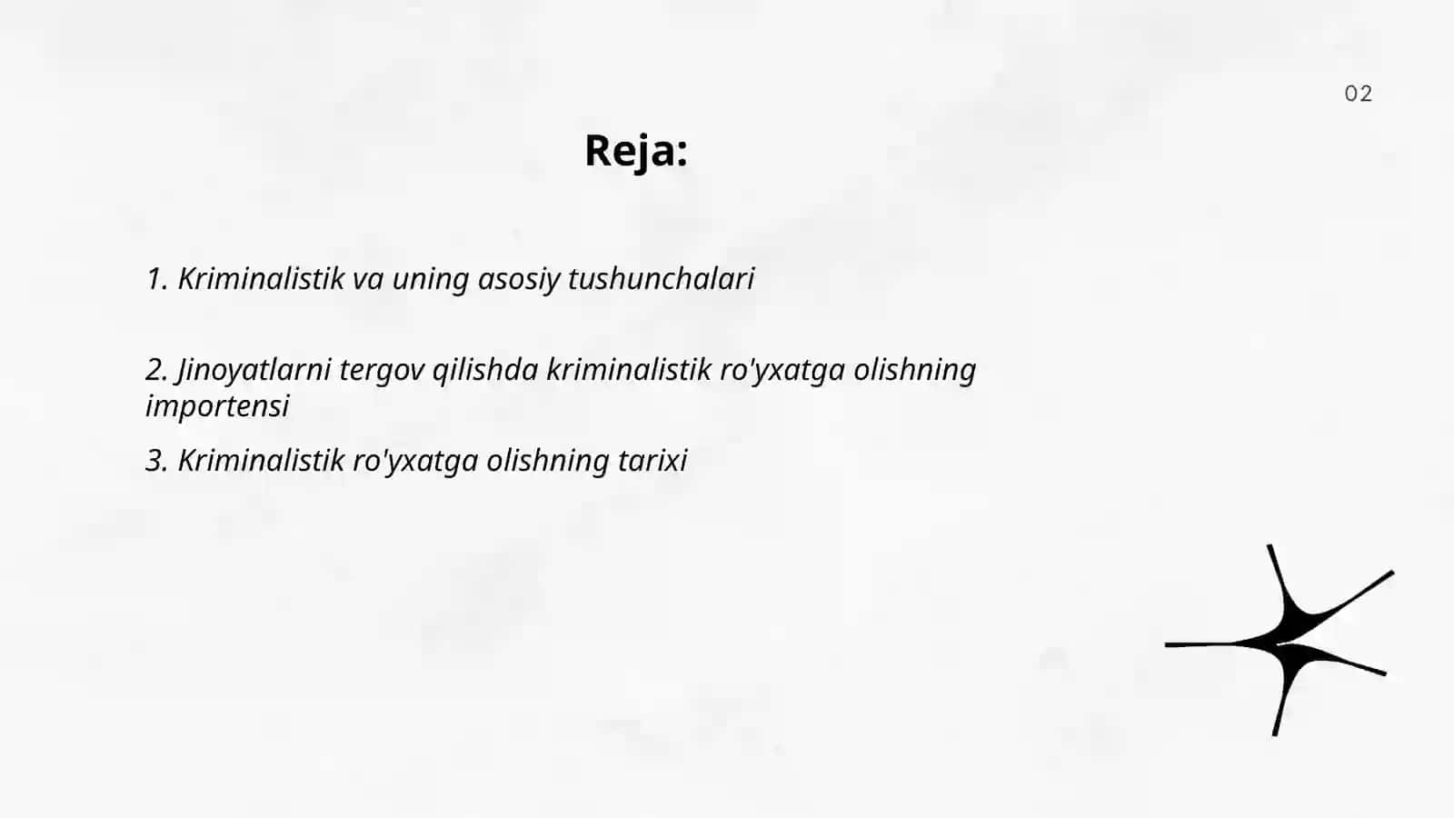 Kriminalistik roʻyxatga olish va uning jinoyatni fosh qilishdagi ahamiyati 2