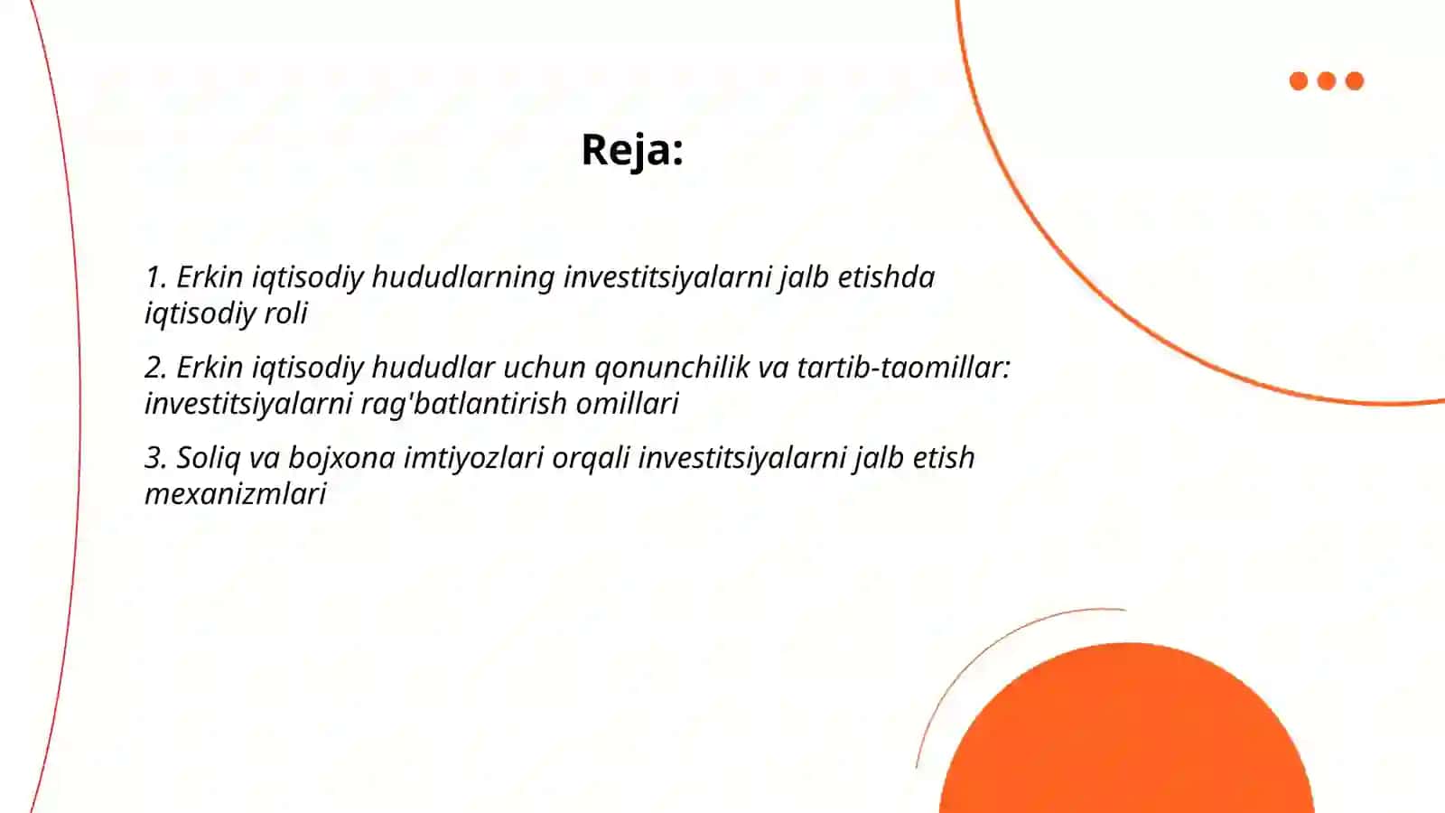 Iqtisodiyotga investitsiyalarni jalb etishda erkin iqtisodiy hududlarning o’rni 2