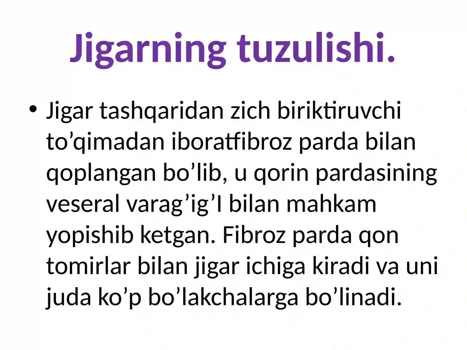 Jigar gistalogiyasi 2