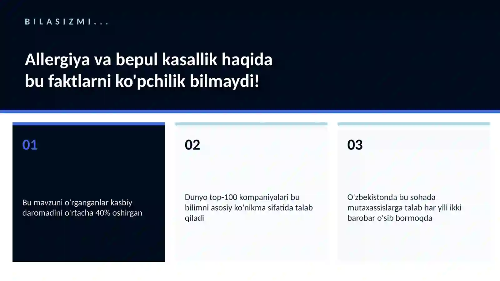 Allergiya va bepul kasallik 2