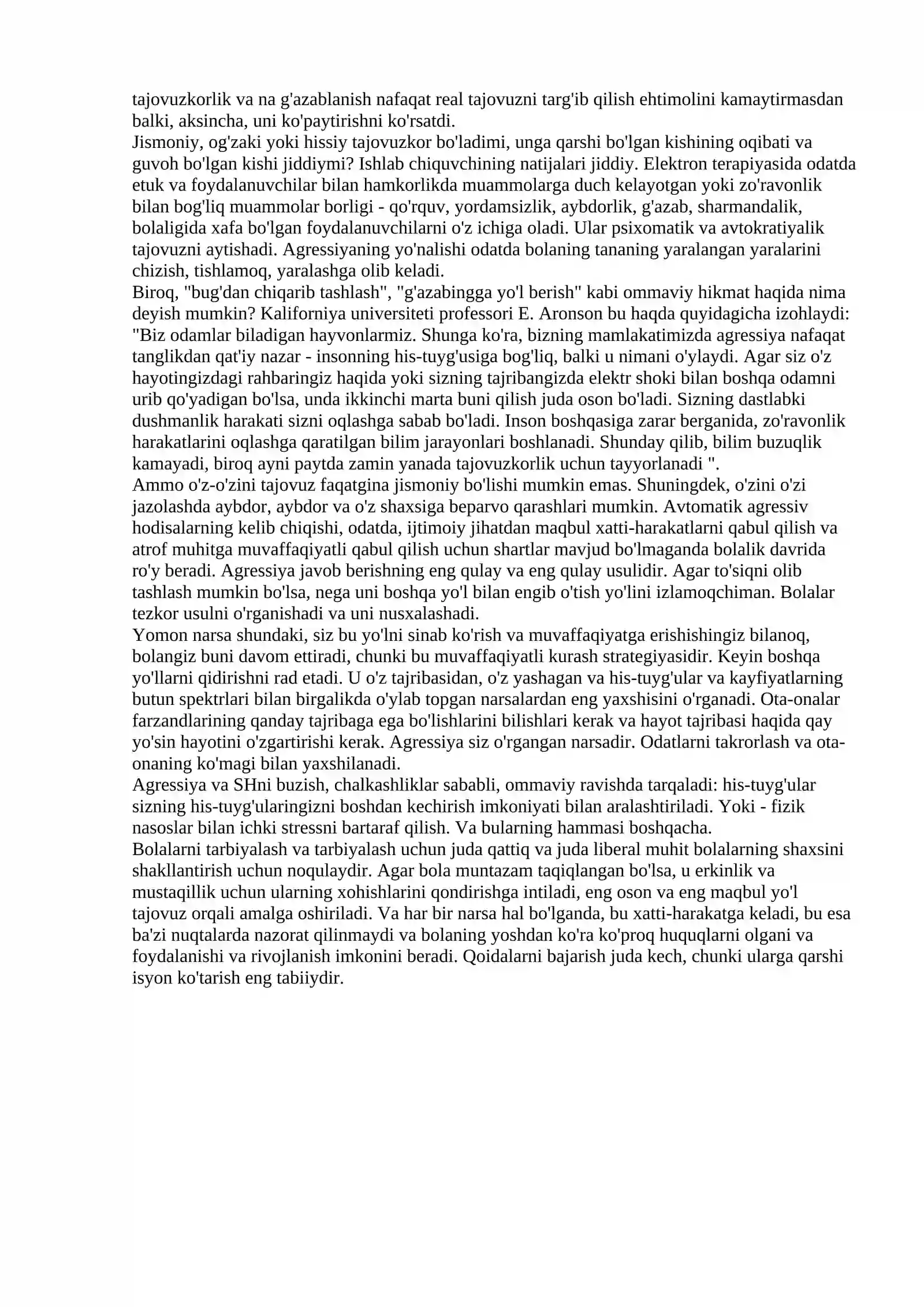 AGRESSIYA HAQIDA TUSHUNCHA 2
