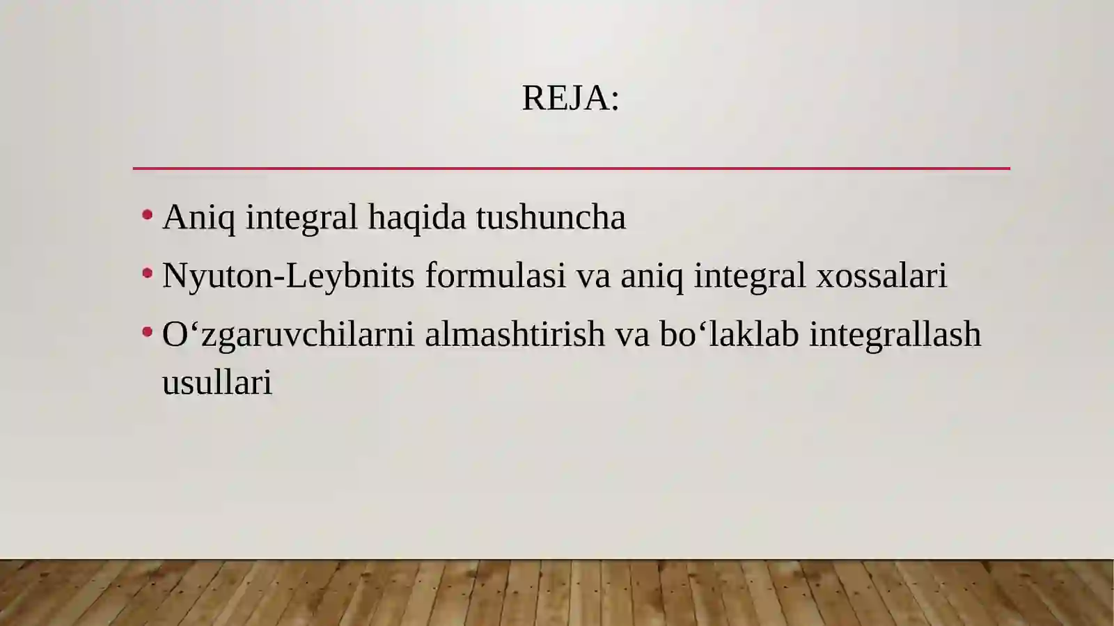 Aniq integralning ta’rifi 2