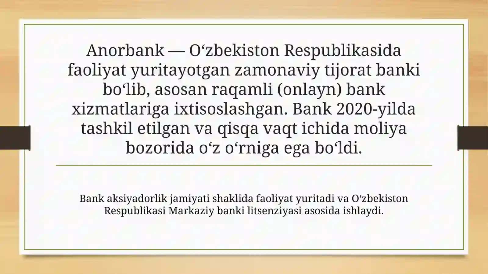 Anorbank qanday bank 2
