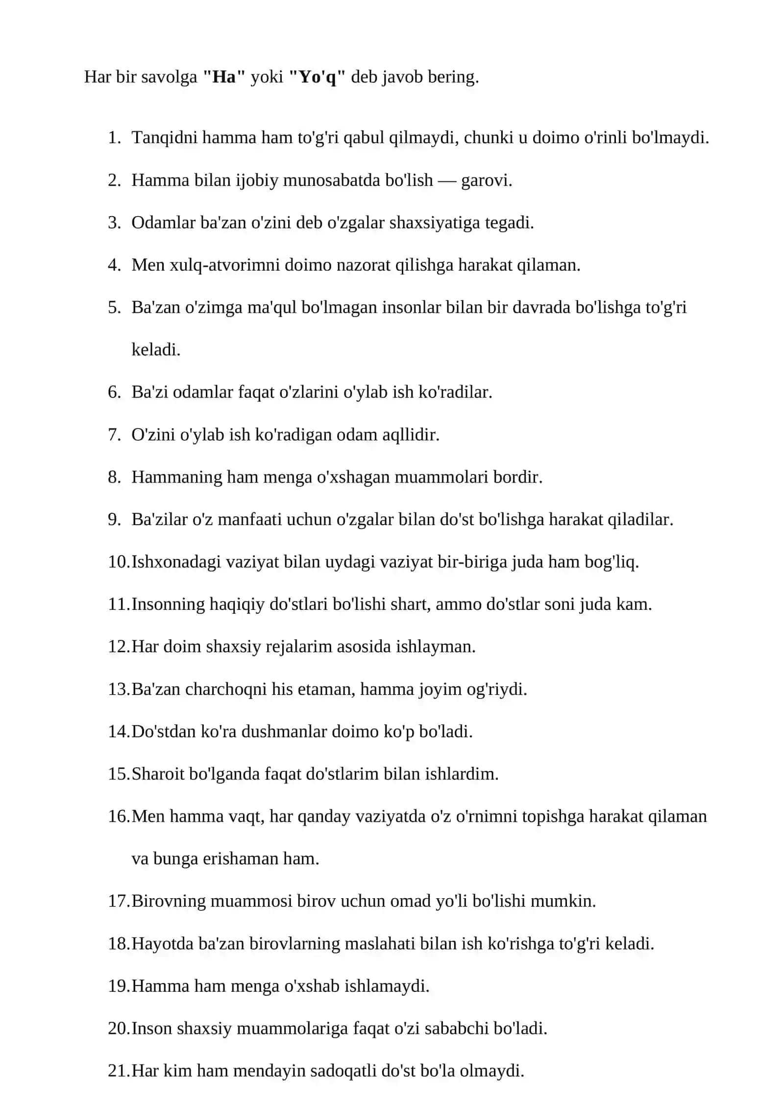 Bojxona qo‘mitasiga ishga kirish uchun test savol-javoblar to‘plami 2