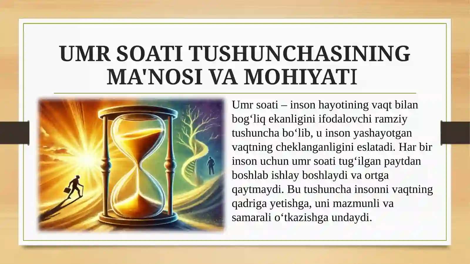 Umr soati tushunchasining ma'nosi va mohiyat 2
