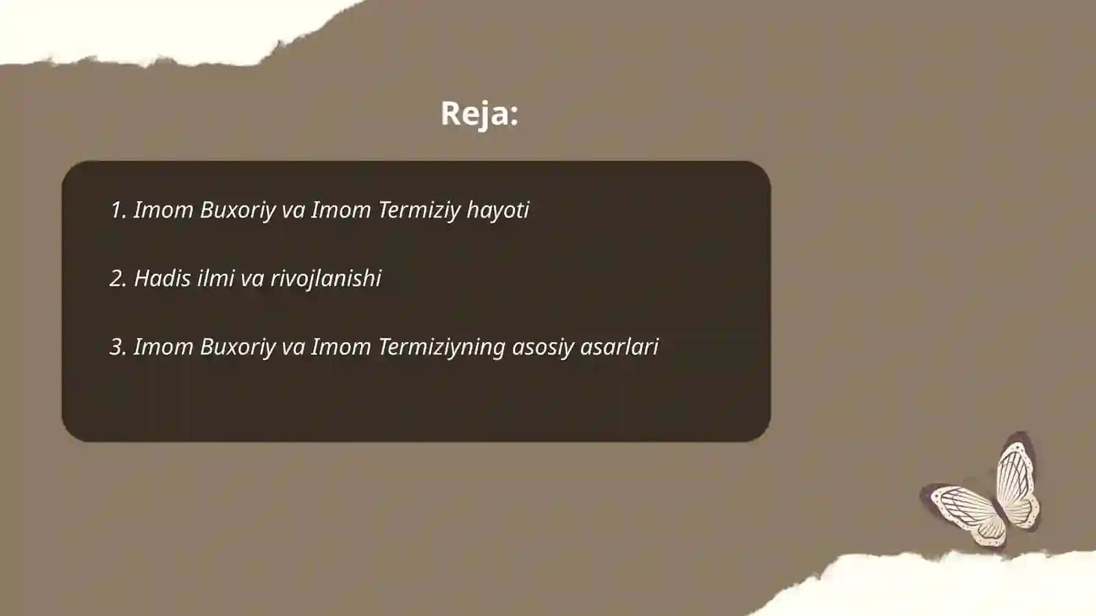Imom Buxoriy va Termiziyning hadis ilmiga qoʻshgan hissalarining qiyosiy tahlili 2