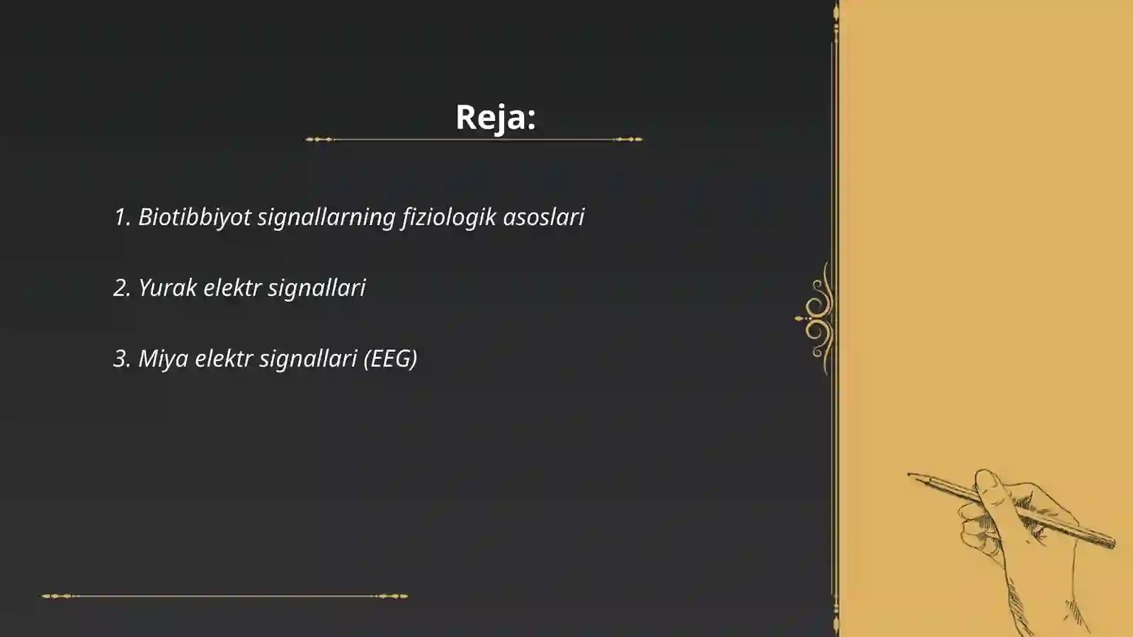 Biotibbiyot signallardi olish usullari 2