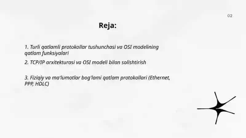 Turli qatlamli protokollarning ishlash tamoyillari va ulardan foydalanish 2