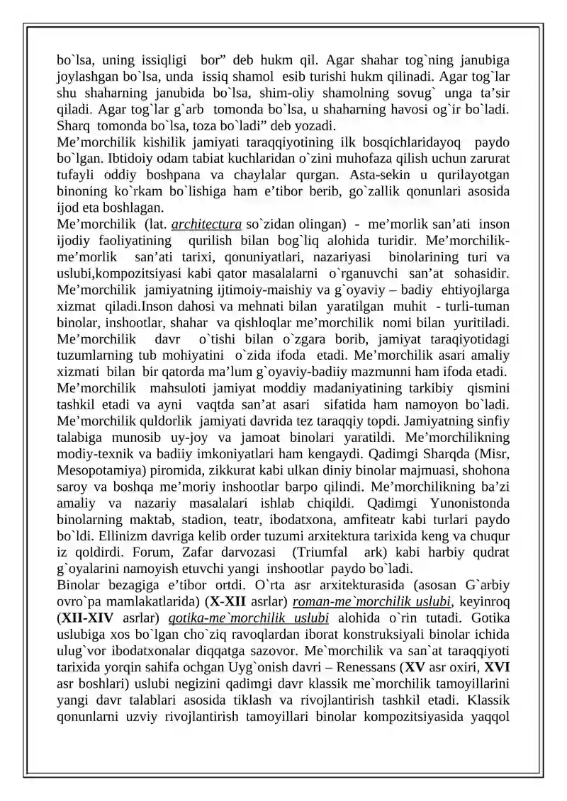 Kasblar haqida qisqa ma’lumotlar 2