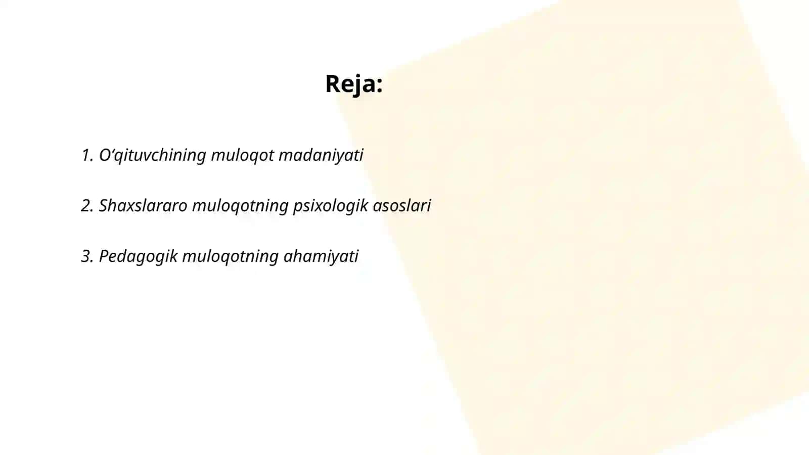 Pedagogik muloqotning tashkiliy bosqichlari 2