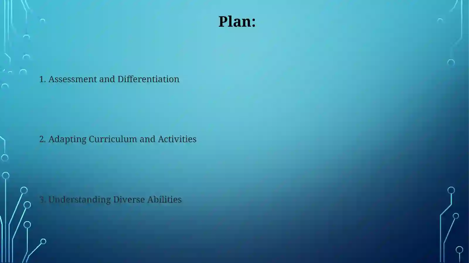 Creating a lesson plan for children with different abilities 2