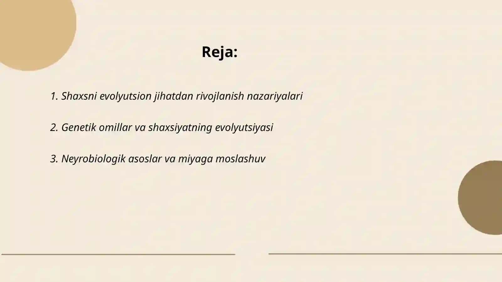 Shaxsni evolyutsion jihatdan rivojlanishi 2