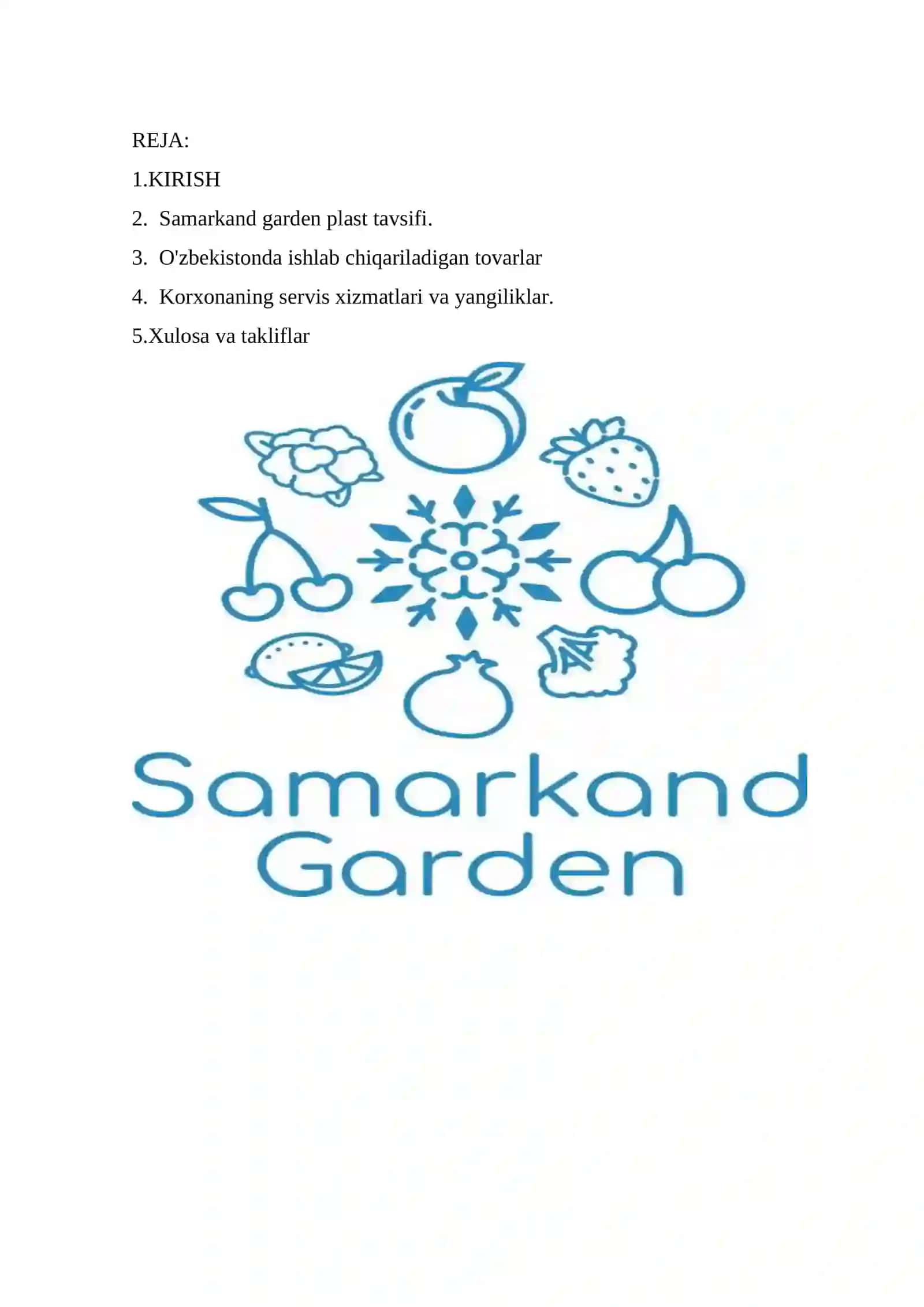 SAMARKAND GARDEN PLAST 2