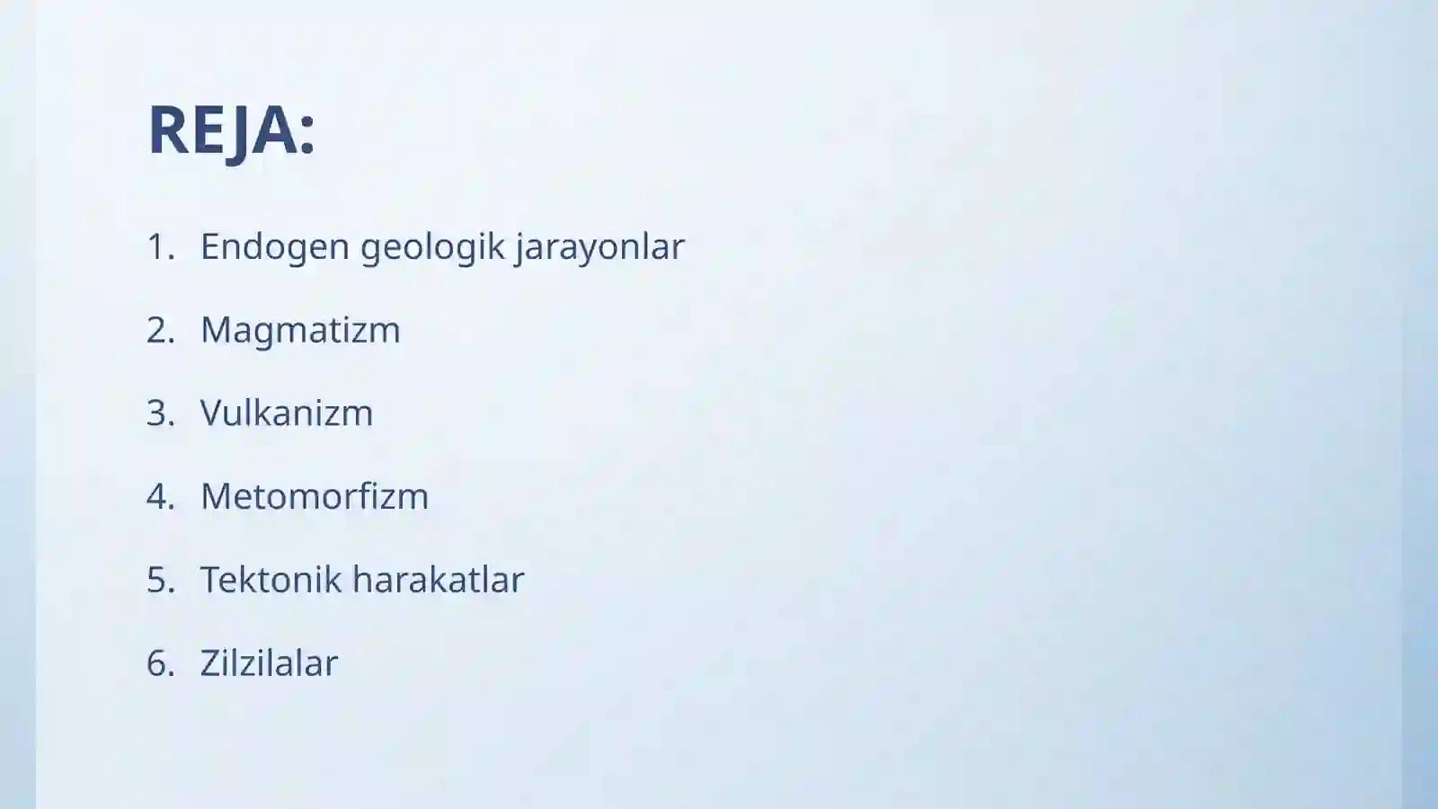 ENDOGEN GEOLOGIK JARAYONLAR 2