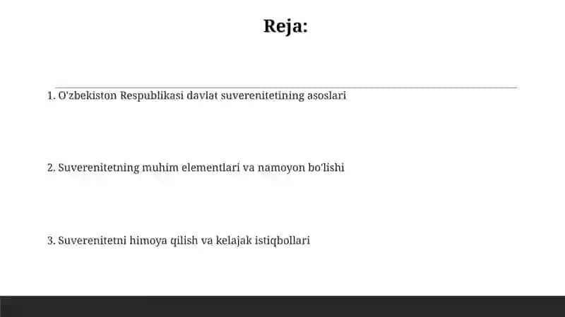 O'zbekiston Respublikasida davlat suverinetiti 2