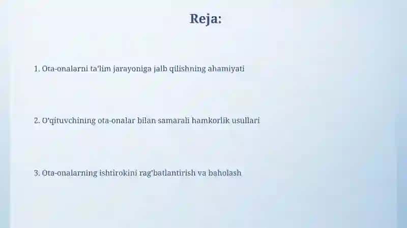 Ota-onalarni ta'lim jarayoniga jalb qilishning ahamiyati 2