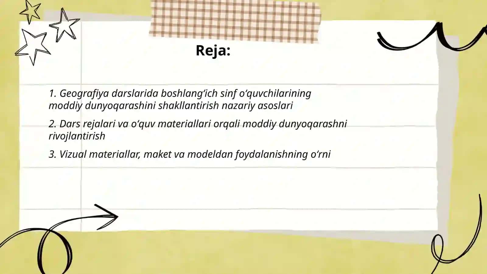 Geografiya fanini oʻqitish jarayonida boshlangʻich sinf oʻquvchilarining moddiy dunyoqarash asoslarini shakllantirish 2