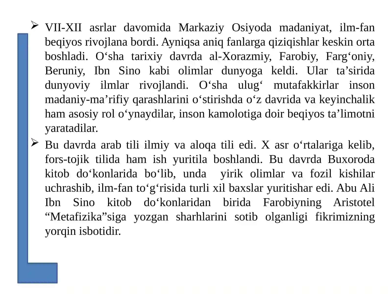 Jadidlar xarakatida ta’lim va tarbiyaning rivojlantirilish 2