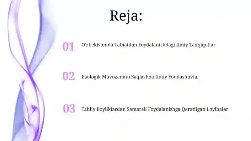 Oʻzbekistonda Tabiatdan Foydalanishdagi Ilmiy Tadqiqotlar 2