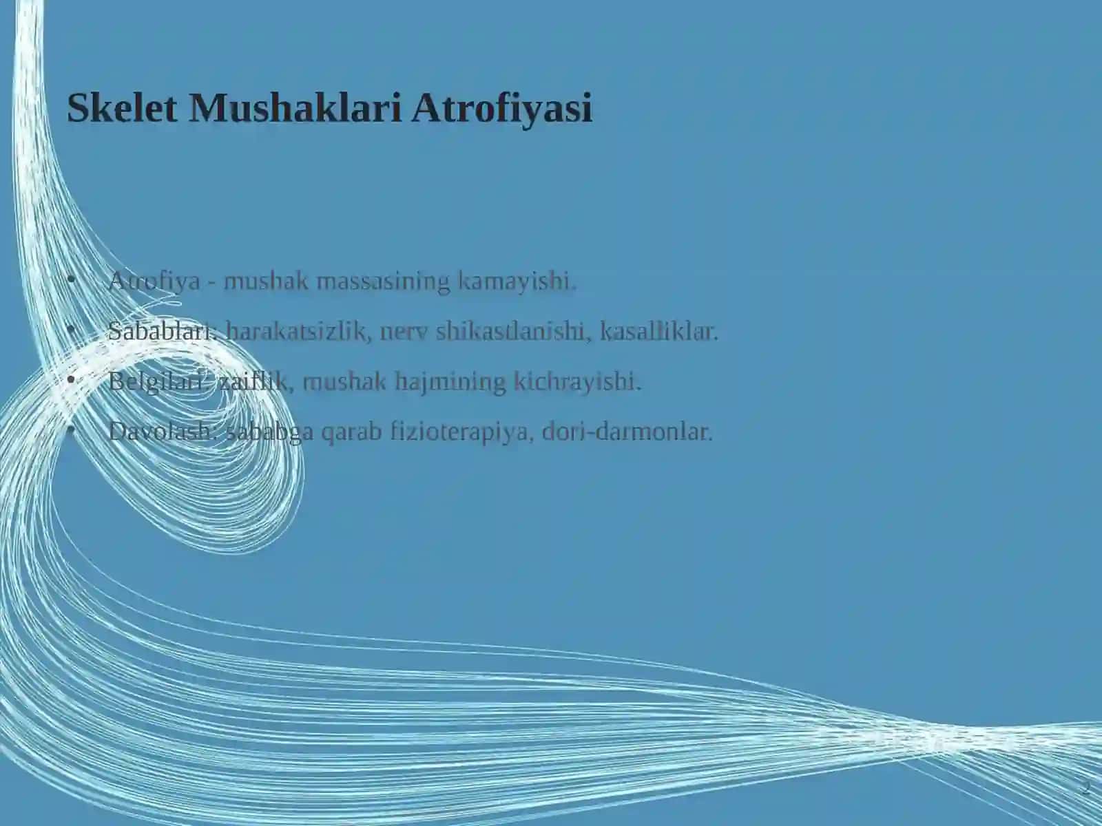 Skelet Mushaklari Kasalliklari va Periferik Nerv O'smalari 2