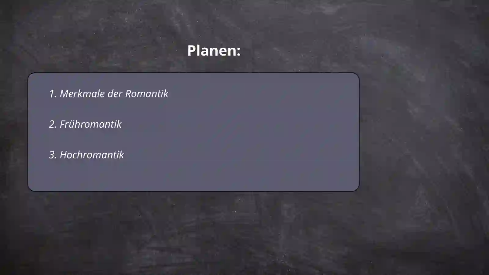 Merkmale der Romantik 2