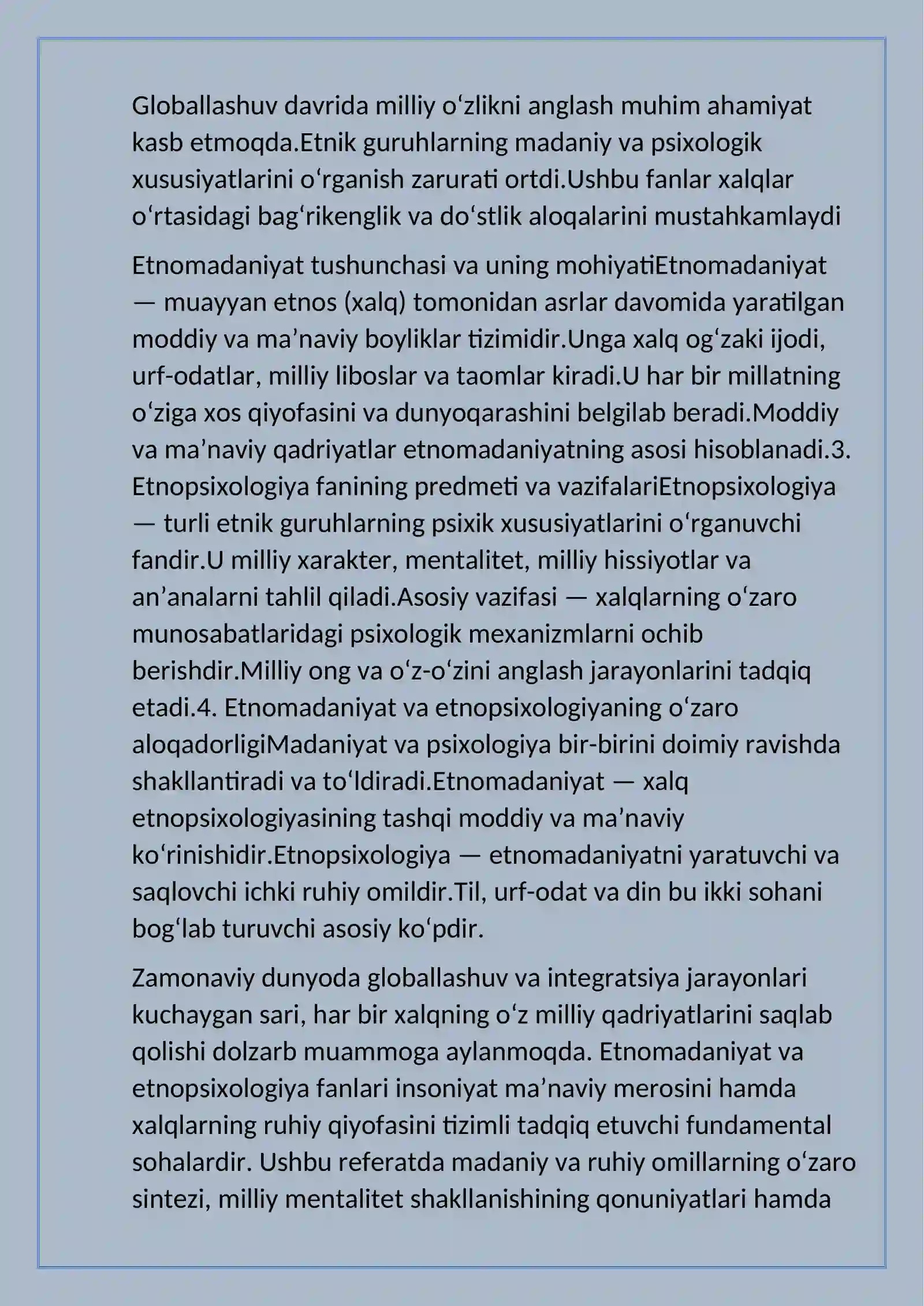 etnomadanyat va etnopsixalogiya 2