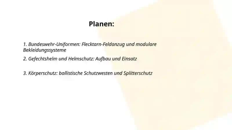 Bundeswehr harbiy xizmatchining kiyim-kechak va anjomlari shaxsiy himoya vositalari 2