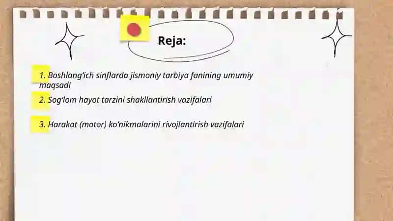 Boshlangʻich sinflarda jismoniy tarbiya fanining maqsad va vazifalari 2