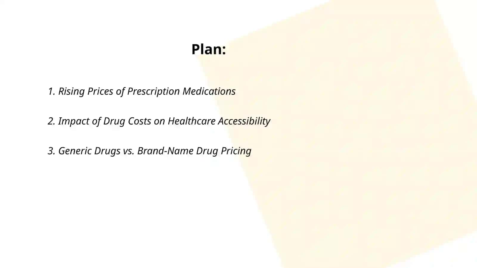 The Problem of the Cost of Drugs Today 2