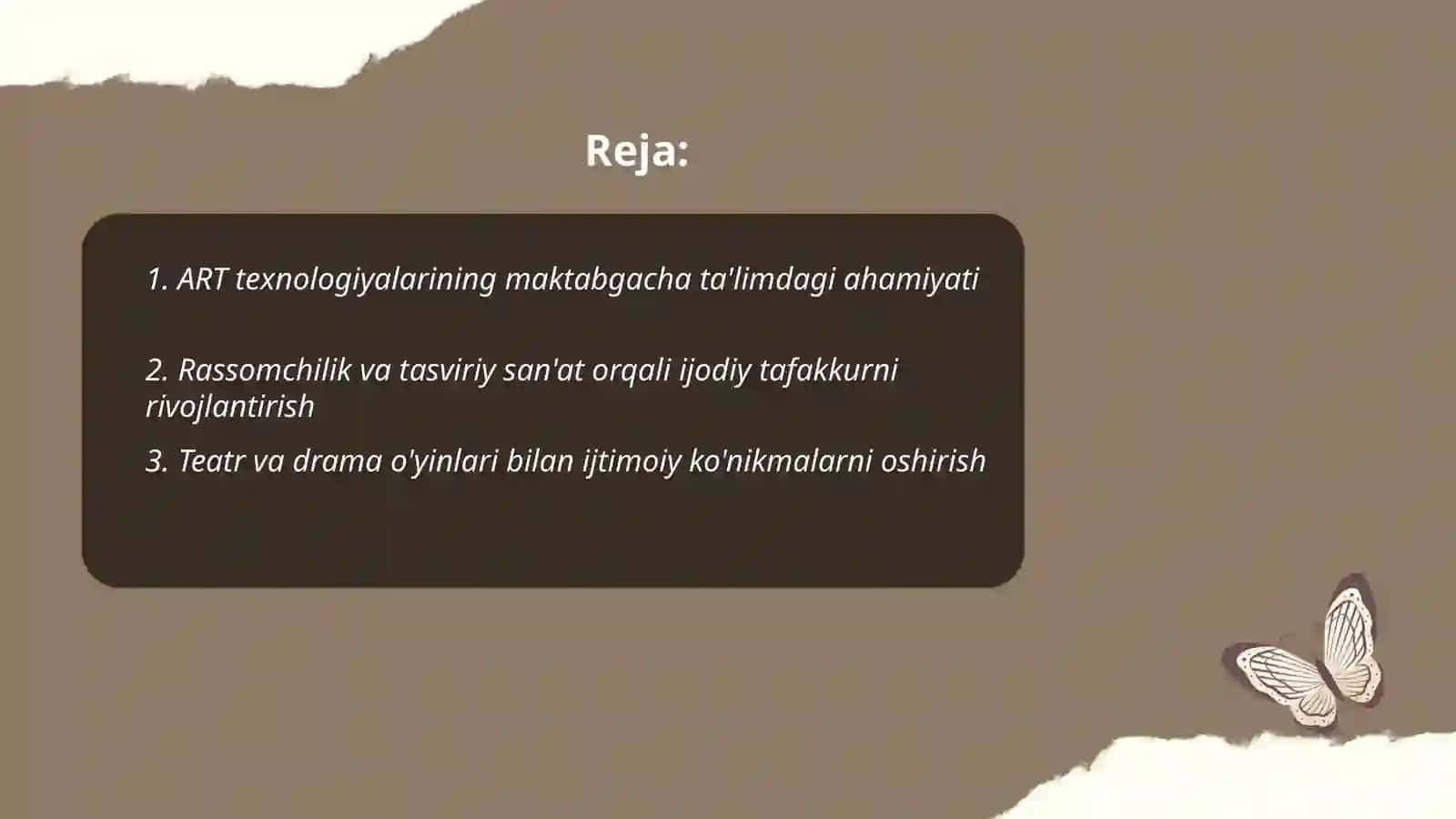 Maktabgacha ta'limda ART texnologiyasi 2