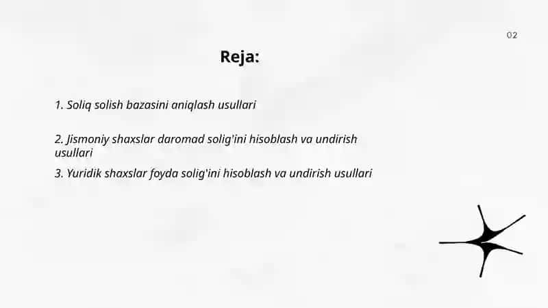 Soliqlarni hisoblash va undirish usullari 2