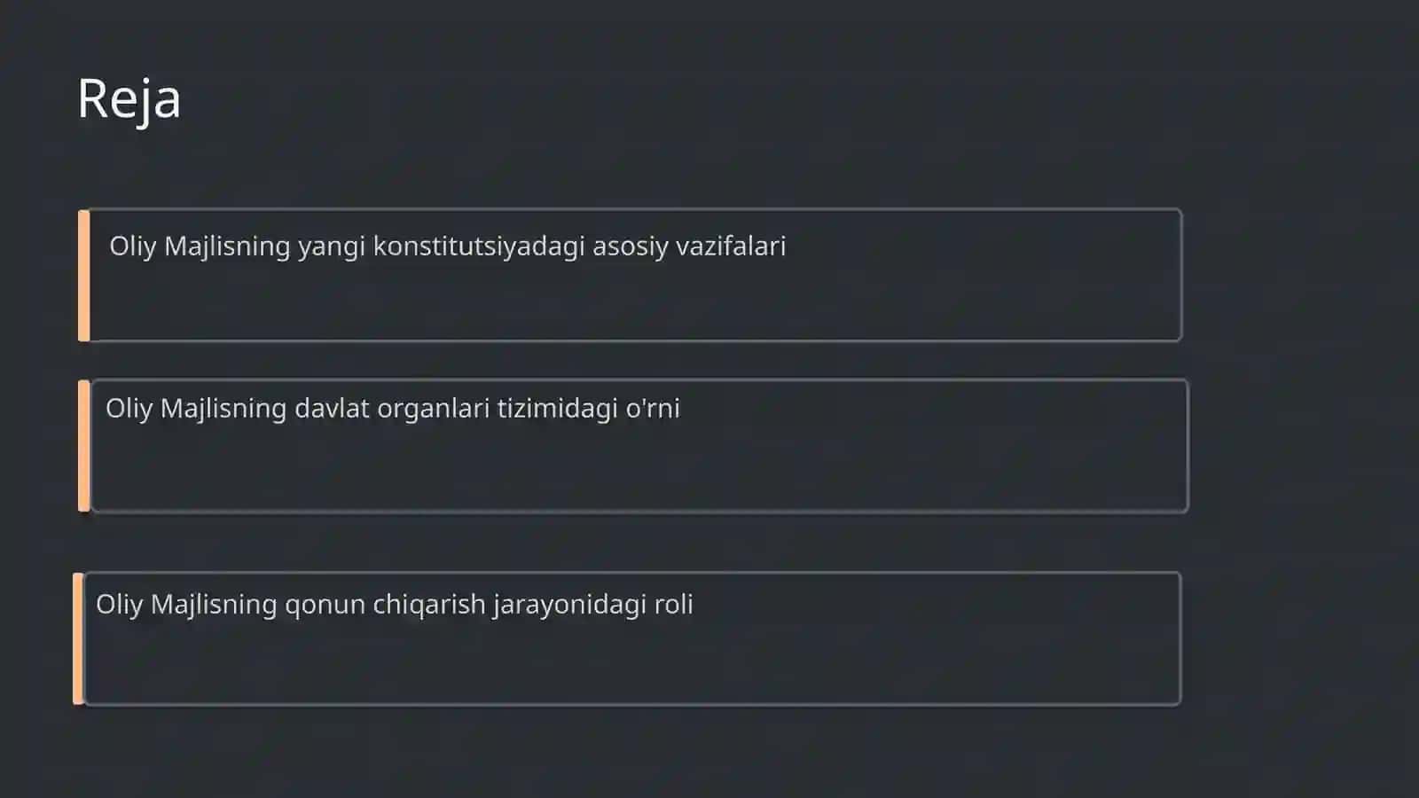 Oliy Majlis yangi konstitutsiyada 2