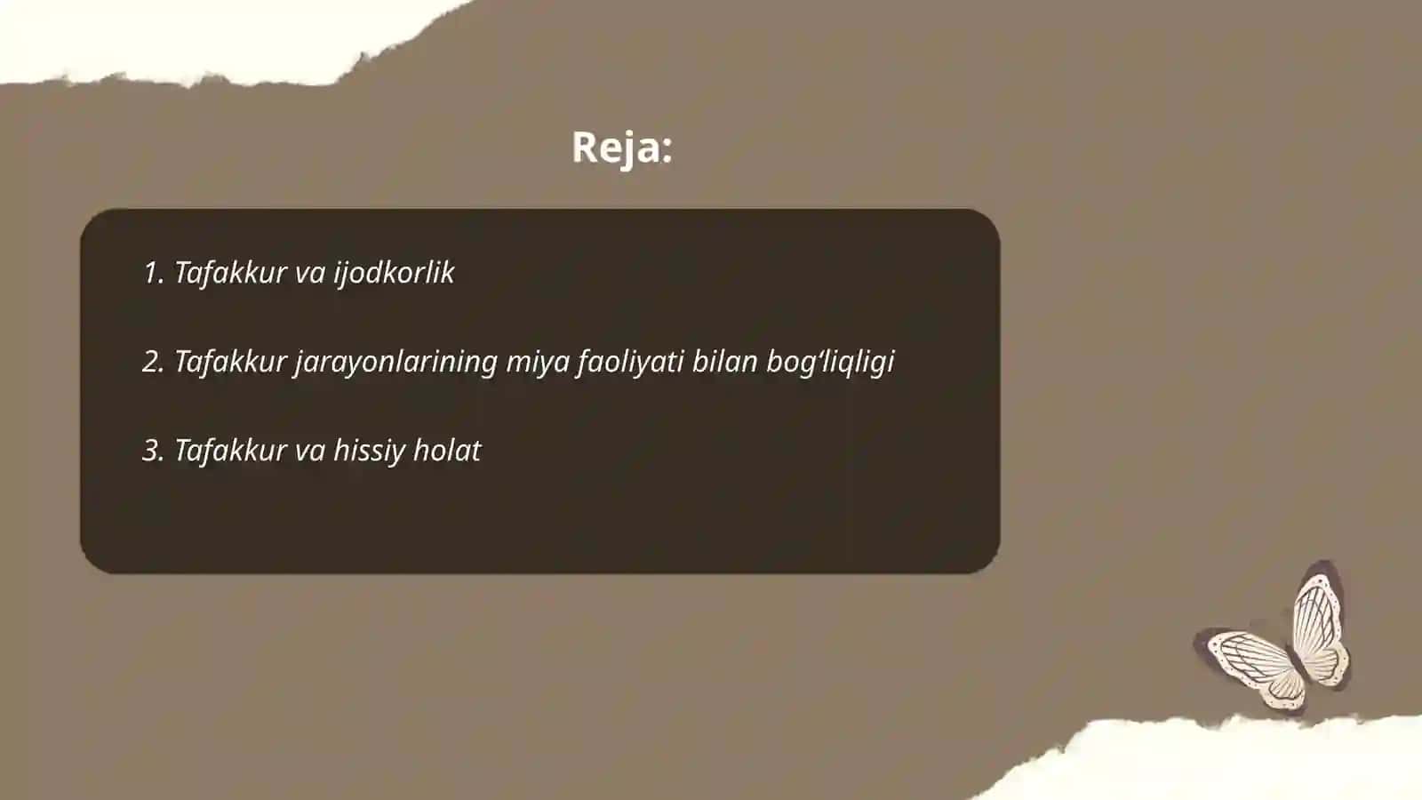 Tafakkur borasidagi psixologik nazariyalar 2