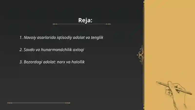 Navoiy asarlarida iqtisodiy adolat va tenglik 2