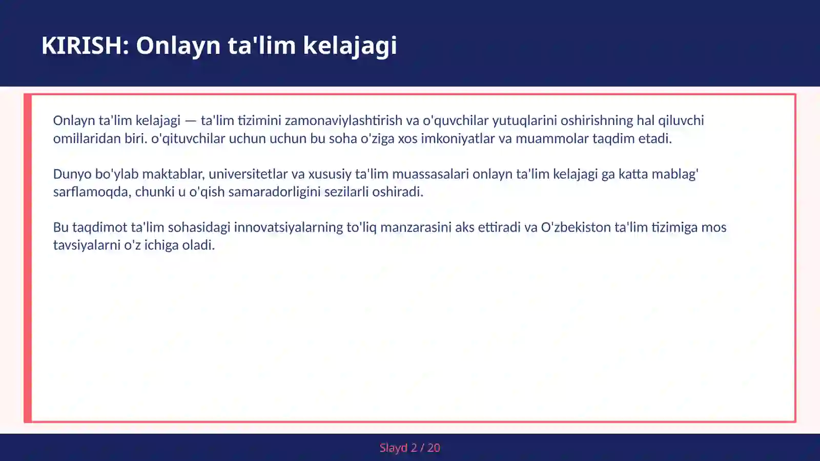 Onlayn ta'lim kelajagi 2