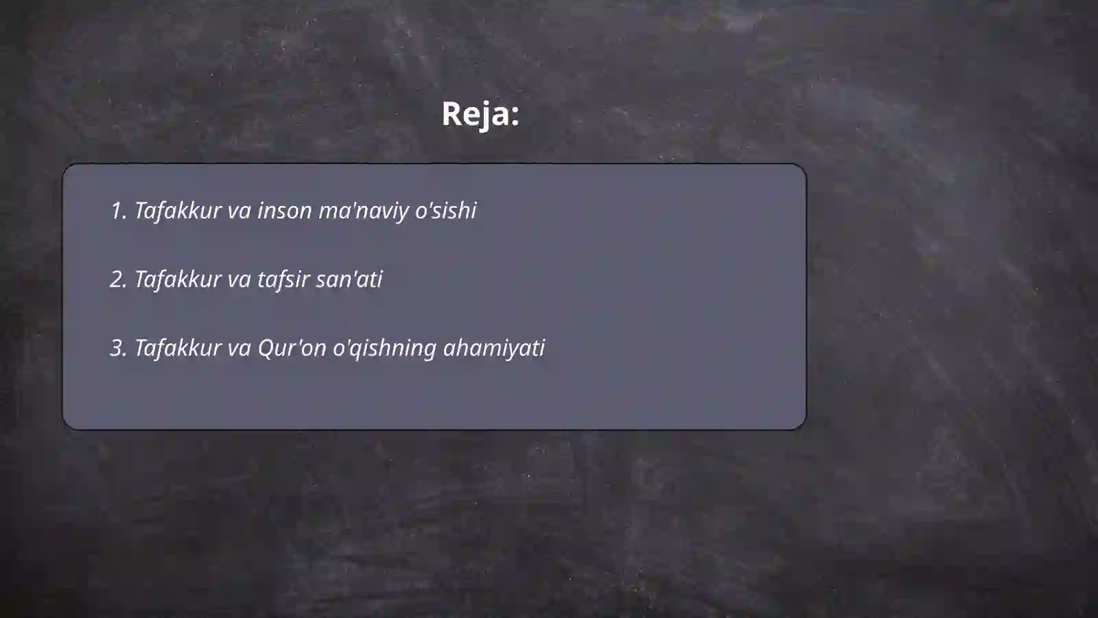 Tafakkur 2