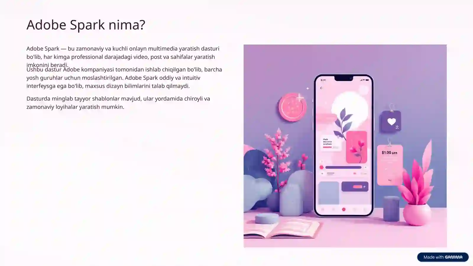 Adobe Spark dasturida yangi video yaratish 2