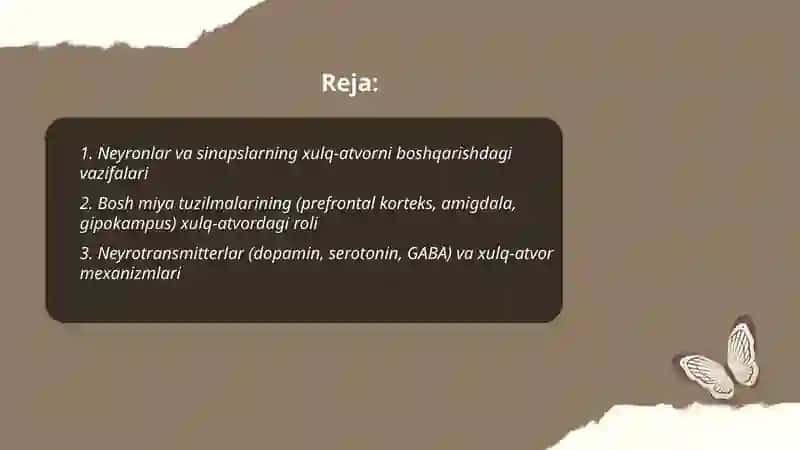 Xulq-atvorning psixofiziologik asosi 2