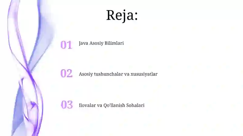 Java dasturlash tili 2