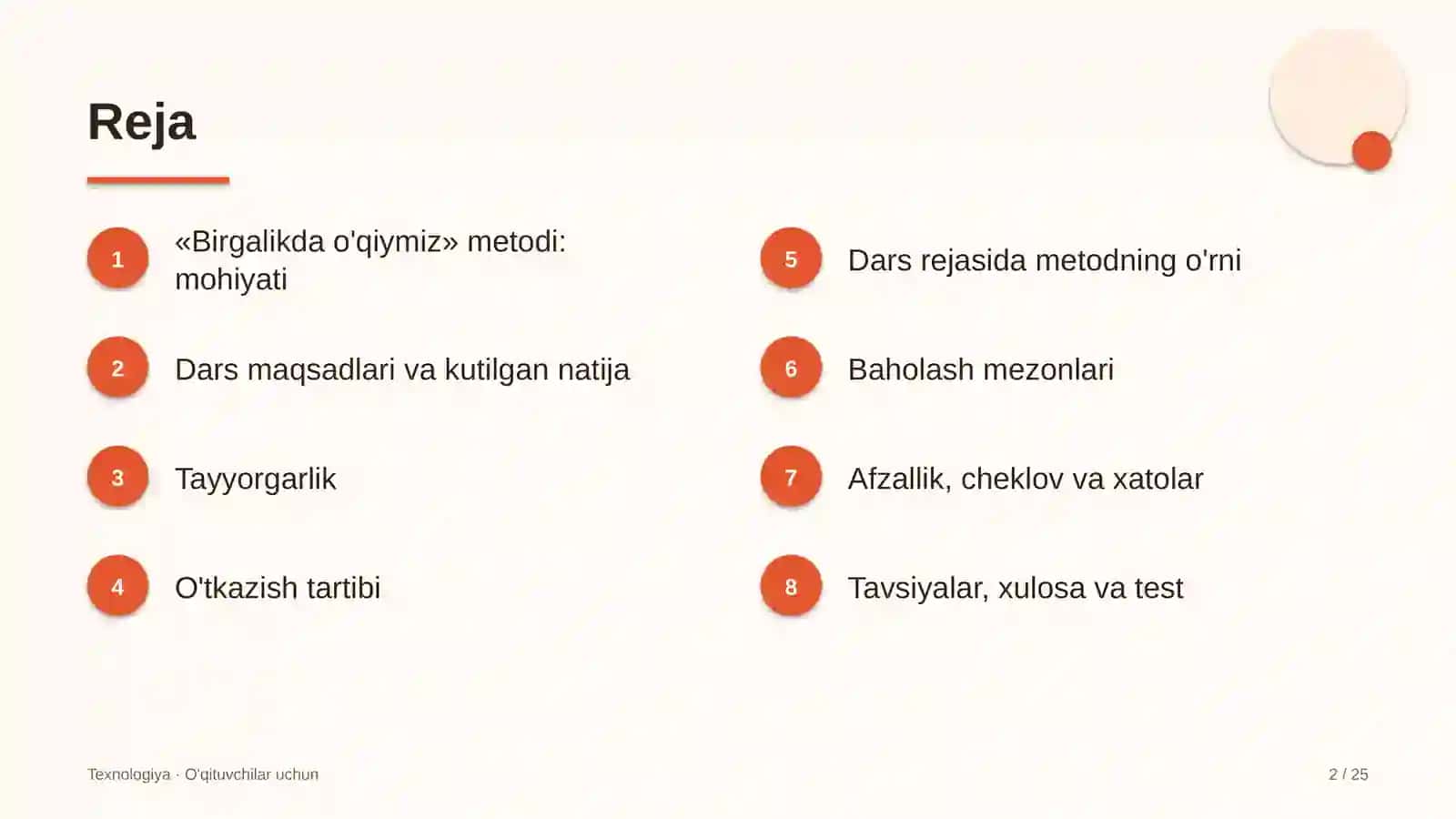 texnologiya darslarida birgalikda o'qiymiz metodidan foydalanish 7902 2