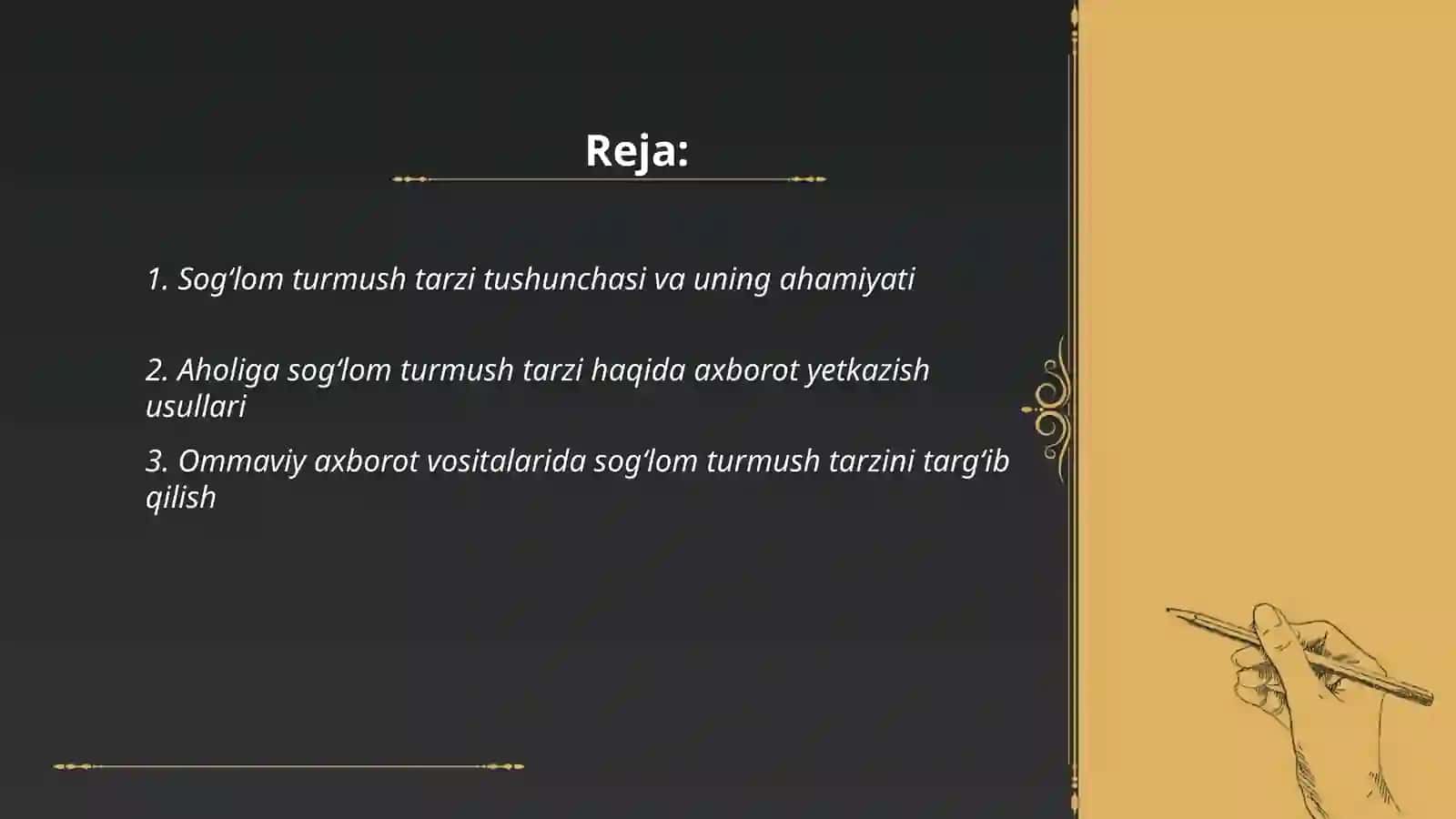 Sogʻlom turmush tarzini shakllantirish boʻyicha aholiga axborot yetkazish usullari 2