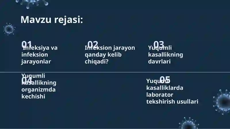 Infeksiya va infeksion jarayonlar 2