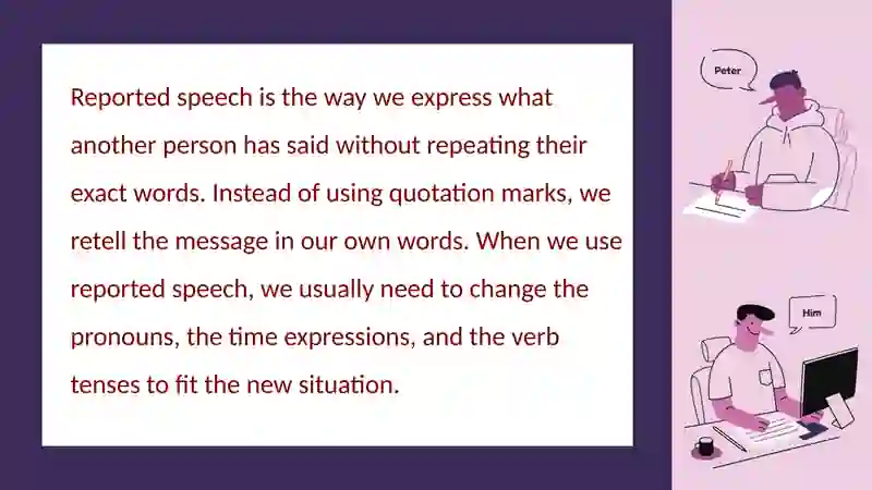 REPORTED SPEECH 2