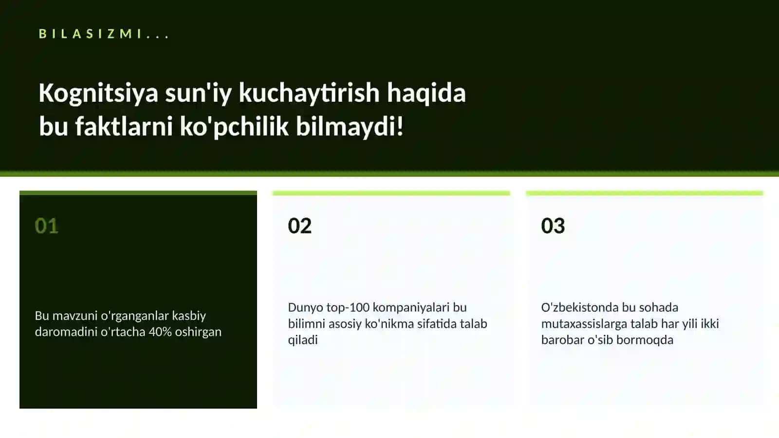 Kognitsiya sun'iy kuchaytirish 2